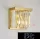 ELDLUX ELDICICLE kinkiet ze szkła kryształowego E14×2 L250x250mm złoty
