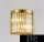ELDLUX ELDICICLE kinkiet ze szkła kryształowego E14×2 D250X250mm złoty