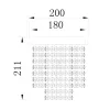 ELDLUX ELDALIZ kryształowa lampa sufitowa L200 E14