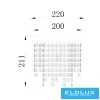 ELDLUX ELDILEN kryształowa lampa sufitowa Ø220 E14