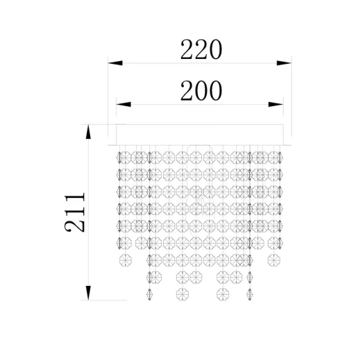 ELDLUX ELDILEN kryształowa lampa sufitowa Ø220 E14