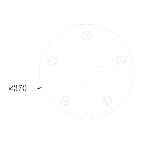 ELDLUX ELDILEN kryształowa lampa sufitowa Ø370 E14×5