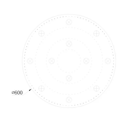 ELDLUX ELDILEN kryształowa lampa sufitowa Ø600 E14×12