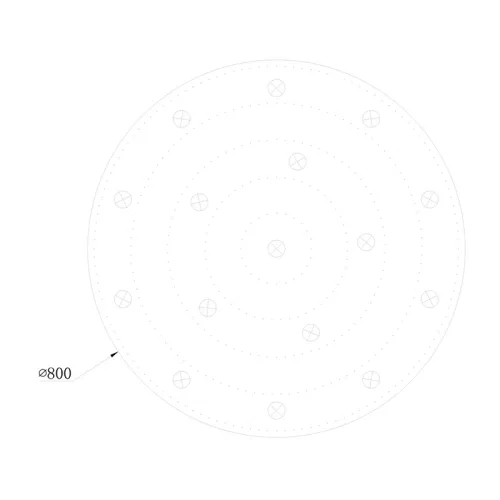 ELDLUX ELDILEN kryształowa lampa sufitowa Ø800 E14×17
