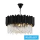 ELDLUX Żyrandol z kryształowego szkła E14×12 D550x300x1200mm czarny