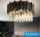 ELDLUX Kryształowa lampa sufitowa E14×6 D400x300mm Czarna