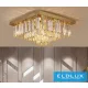 ELDLUX Kryształowa lampa sufitowa E14×13 D600x600x350mm Złota