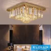 ELDLUX Kryształowa lampa sufitowa E14×12 D500x500x350mm Złota