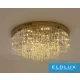 ELDLUX Kryształowa lampa sufitowa E14×19 D800x350mm Złota