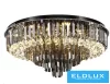 ELDLUX Kryształowa lampa sufitowa E14×13 D580x350mm Czarna