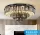 ELDLUX Kryształowa lampa sufitowa E14×19 D780x350mm Czarna