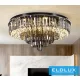ELDLUX Kryształowa lampa sufitowa E14×19 D780x350mm Czarna