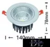 Lampa wpuszczana LED UNIVERSO 20 W 1800 lm 3000 K 24° IP20 aluminium 140 x 78 mm/120 mm