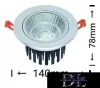Lampa wpuszczana LED UNIVERSO 20 W 1800 lm 4000 K 24° IP20 aluminium 140 x 78 mm/120 mm