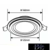 UNIVERSO Okrągły panel LED do wbudowania 12 W 1100 lm CCT IP20 biały