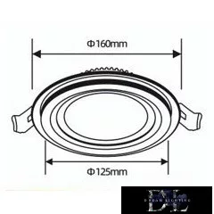 UNIVERSO Okrągły panel LED do wbudowania 12 W 1100 lm CCT IP20 biały