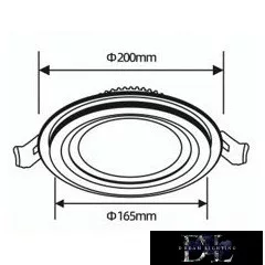 UNIVERSO Okrągły panel LED do wbudowania 18 W 1800 lm CCT z przełącznikiem IP20 biały