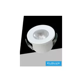   UNIVERSO Mini reflektor punktowy 1 W niebieski 80 lm 30° IP20 biały D31x22 mm wycięcie: D25 mm