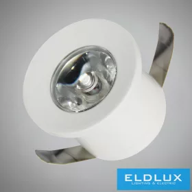   Mini reflektor punktowy UNIVERSO 1 W 3000 K 100 lm 30° IP20 ∅31×22 mm biały