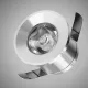 Mini reflektor punktowy UNIVERSO 1 W niebieski 100 lm 30° IP20 ∅31×22 mm srebrny