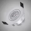 Mini reflektor punktowy UNIVERSO 3 W 6500 K 270 lm 30° IP20 ∅68×32 mm srebrny