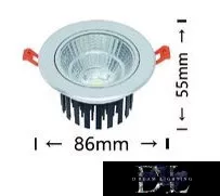 Lampa wpuszczana LED UNIVERSO 7 W 630 lm 6500 K 24° IP20 aluminium 