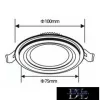 UNIVERSO Okrągły panel LED do wbudowania 6 W 500 lm CCT IP20 biały