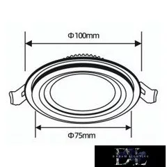 UNIVERSO Okrągły panel LED do wbudowania 6 W 500 lm CCT IP20 biały