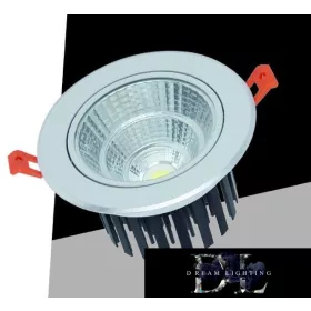   UNIVERSO Lampa LED do zabudowy 12 W 1080 lm 3000 K 24° D110 x 73 mm Wycięcie: D90 mm IP20 aluminium