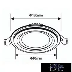 UNIVERSO Okrągły panel LED do wbudowania 9 W 780 lm CCT IP20 biały