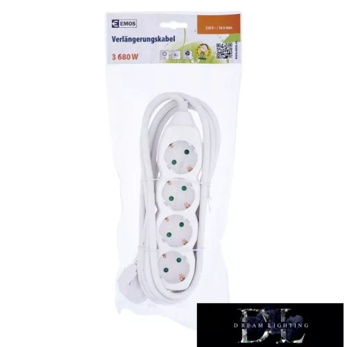 Listwa zasilająca EMOS (przedłużacz) 4 gniazda 3 m 1,5 mm²