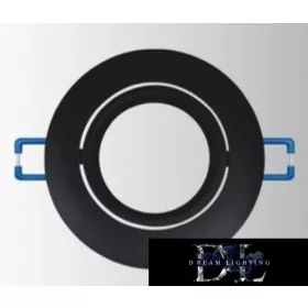   UNIVERSO Oprawa punktowa do wbudowania 1xMR16 czarna ∅90x20mm/∅75mm