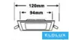 UNIVERSO Kwadratowy panel LED do wbudowania 12 W 1100 lm CCT/kap. 120° IP20 Biały 120 x 120 mm wycięcie: 94 x 94 mm
