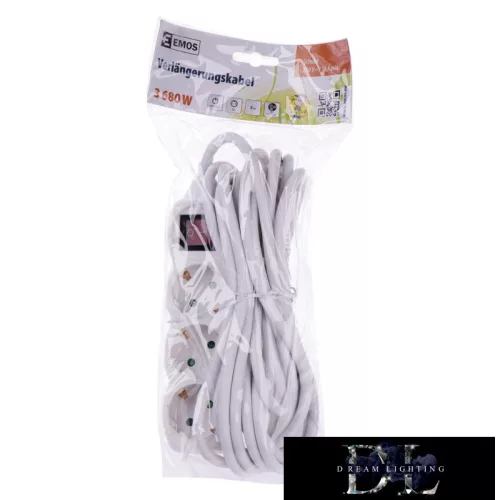 EMOS rozdzielnica (przedłużacz) 3 gniazda 5 m 1,5 mm² przełączalny