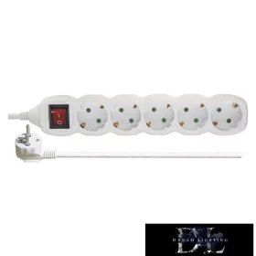   Rozdzielnica EMOS (przedłużacz) 5 gniazdek 5 m 1,5 mm² przełączalny