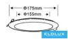 UNIVERSO Okrągły panel LED do wbudowania 12 W 1200 lm CCT/kap. 120° IP20 Biały Otwór D175 mm: D155 mm 3 lata