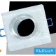 UNIVERSO Reflektor wpuszczany 1xPAR16 bez gniazda IP20 Chrom 89x89x25mm wycięcie: D60mm