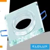 UNIVERSO Reflektor wpuszczany 1xPAR16 bez gniazda IP20 Chrom 89x89x25mm wycięcie: D60mm