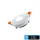 UNIVERSO Wpuszczana lampa punktowa 1xGU10 IP20 Biała D88x40mm wycięcie:75mm 5 lat