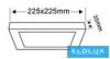 UNIVERSO Kwadratowy panel LED do montażu natynkowego 18 W 1800 lm CCT/kap. 120° IP20 Biały 225 x 225 x 35 mm 3 lata