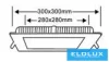 UNIVERSO Kwadratowy panel LED do wbudowania 24 W 2400 lm CCT/kap. 120° IP20 Biały 300 x 300 mm wycięcie: 280 x 280 mm 3 lata