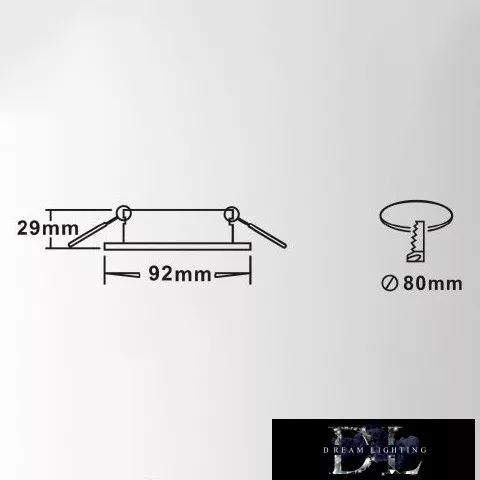 UNIVERSO Oprawa punktowa do wbudowania 1*MR16 chrom 92x92x29mm/∅80mm
