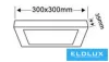 UNIVERSO Kwadratowy panel LED do zastosowań zewnętrznych 24 W 2400 lm CCT/kap. 120° IP20 Biały 300 x 300 x 35 mm 3 lata