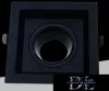 UNIVERSO Wpuszczana lampa punktowa 1xGU10 czarna 123x123x41mm/100x100mm