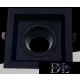 UNIVERSO Wpuszczana lampa punktowa 1xGU10 czarna 123x123x41mm/100x100mm