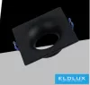 UNIVERSO Wpuszczana lampa punktowa 1xGU10 IP20 Czarna 83x83x45mm wycięcie:D75mm 5 lat