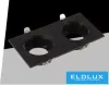 UNIVERSO Wpuszczana lampa punktowa 1xGU10 IP20 Czarna 175x88x31mm wycięcie:160x75mm 5 lat