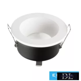   UNIVERSO Wodoodporna oprawa wpuszczana 1xPAR16 bez gniazda IP44 Biała D85x54mm Wycięcie: D65mm 5 lat