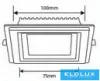 UNIVERSO Kwadratowy panel LED do wbudowania 6 W 500 lm CCT/kap. 120° IP20 Biały 100 x 100 mm wycięcie: 75 x 75 mm