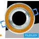 UNIVERSO Oprawa wpuszczana 1xPAR16 bez gniazda IP20 Chrom/Złoto D86x26mm Wycięcie: D72mm